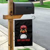 Greenland Is Not for Sale Garden Flag Funny Nihilist Penguin FDT Political Meme