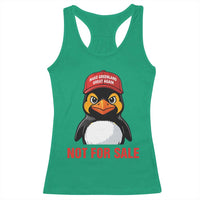 Greenland Is Not for Sale Racerback Tank Top Funny Nihilist Penguin FDT Political Meme