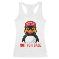 Greenland Is Not for Sale Racerback Tank Top Funny Nihilist Penguin FDT Political Meme
