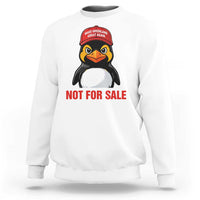 Greenland Is Not for Sale Sweatshirt Funny Nihilist Penguin FDT Political Meme