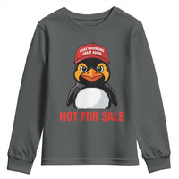 Greenland Is Not for Sale Youth Sweatshirt Funny Nihilist Penguin FDT Political Meme