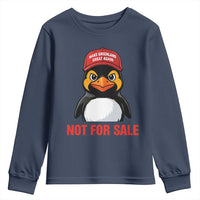 Greenland Is Not for Sale Youth Sweatshirt Funny Nihilist Penguin FDT Political Meme