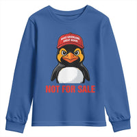 Greenland Is Not for Sale Youth Sweatshirt Funny Nihilist Penguin FDT Political Meme