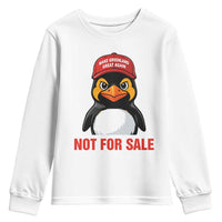 Greenland Is Not for Sale Youth Sweatshirt Funny Nihilist Penguin FDT Political Meme