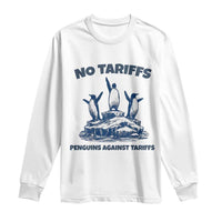 Penguins Against Tariffs Long Sleeve Shirt Resist Protest FDT Political