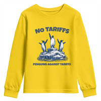 Penguins Against Tariffs Youth Sweatshirt Resist Protest FDT Political