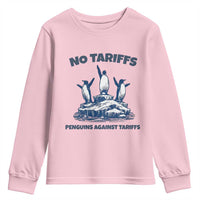 Penguins Against Tariffs Youth Sweatshirt Resist Protest FDT Political
