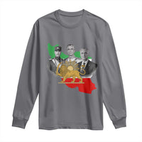 Pahlavi Dynasty Long Sleeve Shirt Three Generations Iran Lion and Sun Portrait