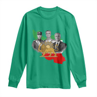 Pahlavi Dynasty Long Sleeve Shirt Three Generations Iran Lion and Sun Portrait