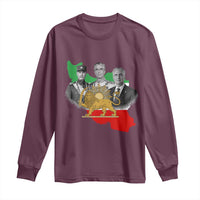 Pahlavi Dynasty Long Sleeve Shirt Three Generations Iran Lion and Sun Portrait