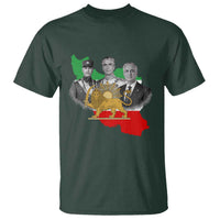 Pahlavi Dynasty T Shirt Three Generations Iran Lion and Sun Portrait