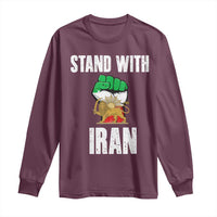 Free Iran Support Iranian MIGA Long Sleeve Shirt Stand With Iran