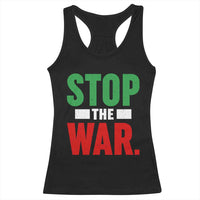 Free Iran Support Iranian MIGA Racerback Tank Top Stop The War