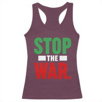 Free Iran Support Iranian MIGA Racerback Tank Top Stop The War