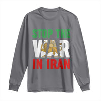 Free Iran Support Iranian MIGA Long Sleeve Shirt Stop The War In Iran
