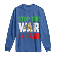 Free Iran Support Iranian MIGA Long Sleeve Shirt Stop The War In Iran