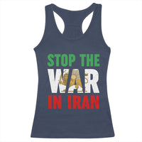 Free Iran Support Iranian MIGA Racerback Tank Top Stop The War In Iran