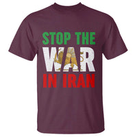 Free Iran Support Iranian MIGA T Shirt Stop The War In Iran