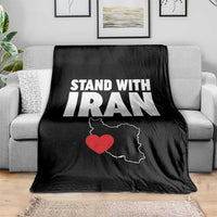 Free Iran Support Iranian MIGA Throw Blanket