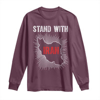 Free Iran Support Long Sleeve Shirt Stand With Iran