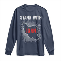 Free Iran Support Long Sleeve Shirt Stand With Iran
