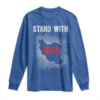 Free Iran Support Long Sleeve Shirt Stand With Iran