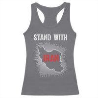 Free Iran Support Racerback Tank Top Stand With Iran