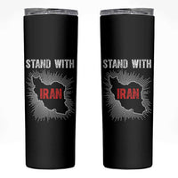 Free Iran Support Skinny Tumbler Stand With Iran