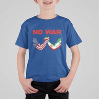 Free Iran T Shirt For Kid No War Support Iranian Freedom