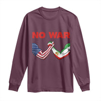 Free Iran Long Sleeve Shirt No War Support Iranian Freedom