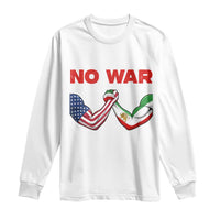 Free Iran Long Sleeve Shirt No War Support Iranian Freedom