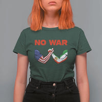 Free Iran T Shirt For Women No War Support Iranian Freedom