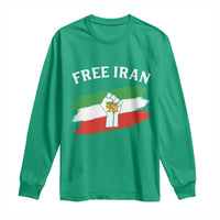 Free Iran Long Sleeve Shirt Support Iranian Freedom No War