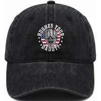 Funny Hughes Your Daddy Ice Hockey Fan Washed Cotton Baseball Cap Golden Goal Champions Celebration