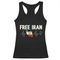Free Iran Flag Racerback Tank Top Support Iranian Freedom