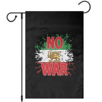 Free Iran Flag Garden Flag No War Support Iranian Freedom