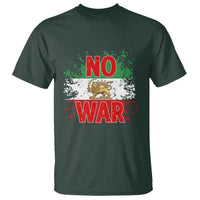 Free Iran Flag T Shirt No War Support Iranian Freedom
