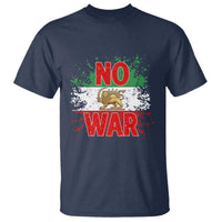 Free Iran Flag T Shirt No War Support Iranian Freedom