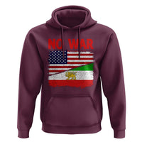 Free Iran Hoodie No War Peace American Iran Unity