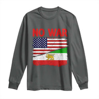 Free Iran Long Sleeve Shirt No War Peace American Iran Unity