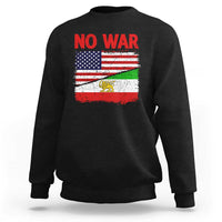 Free Iran Sweatshirt No War Peace American Iran Unity