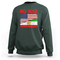 Free Iran Sweatshirt No War Peace American Iran Unity