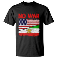 Free Iran T Shirt No War Peace American Iran Unity