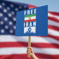 Free Iran Protest Sign Support Iranian Freedom