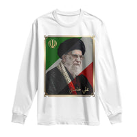 Ali Khamenei Memorial Tribute Portrait Long Sleeve Shirt