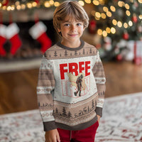 Free Iran Ugly Christmas Sweater Iranian Freedom Memorial Hamid Mahdavi Tribute