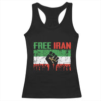 Free Iran Flag Racerback Tank Top Support Iranian Freedom No War