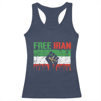 Free Iran Flag Racerback Tank Top Support Iranian Freedom No War