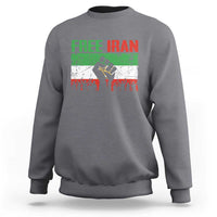 Free Iran Flag Sweatshirt Support Iranian Freedom No War