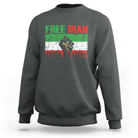 Free Iran Flag Sweatshirt Support Iranian Freedom No War